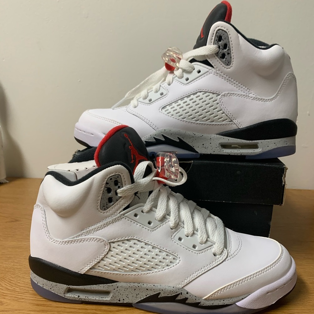 Jordan 5 white cement